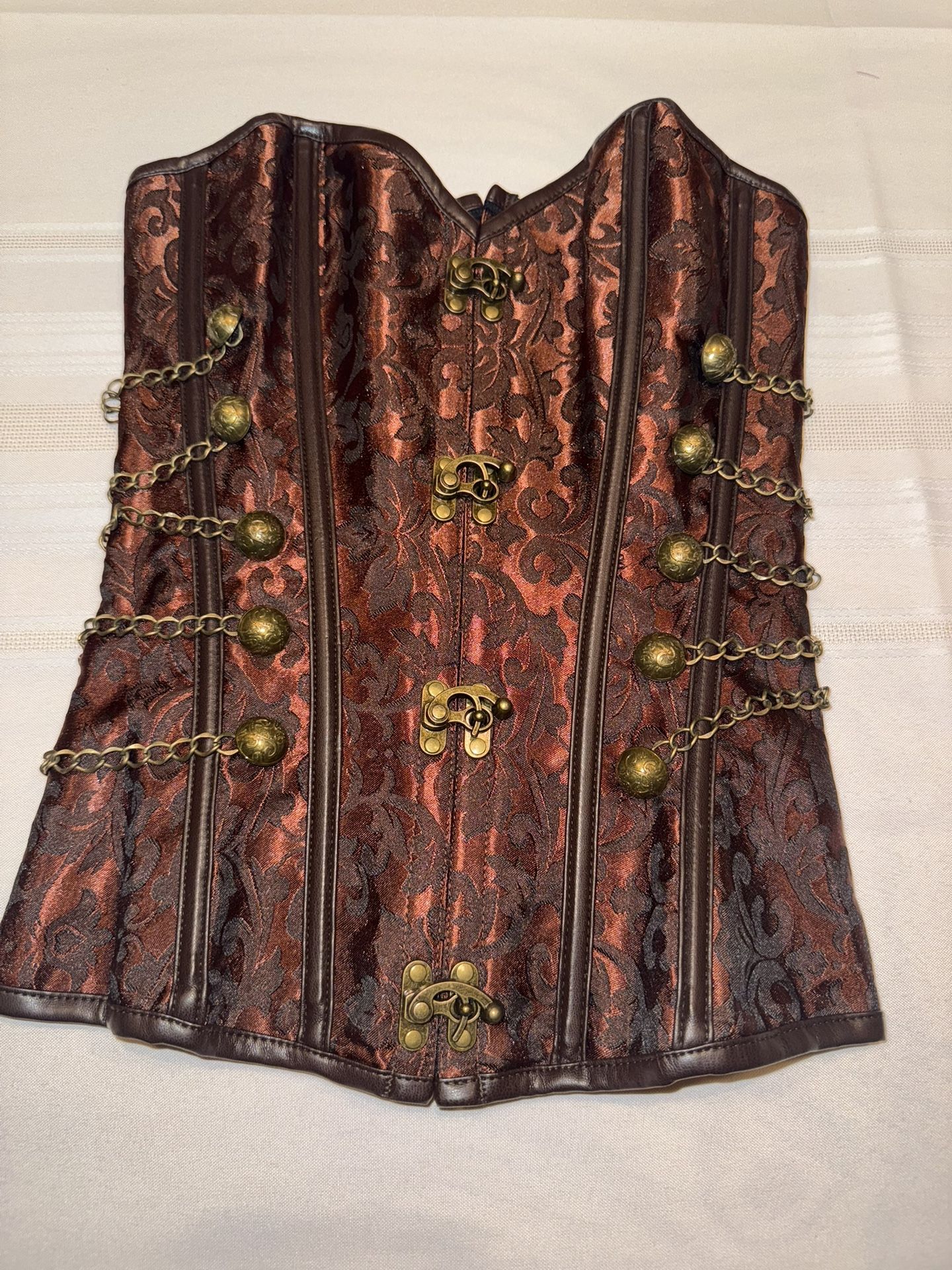 Women’s Brown Bronze Steampunk Corset Halloween Costume