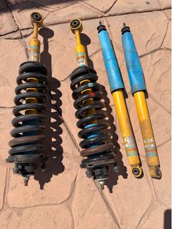 Stock TRD off-road  shocks and UCAs