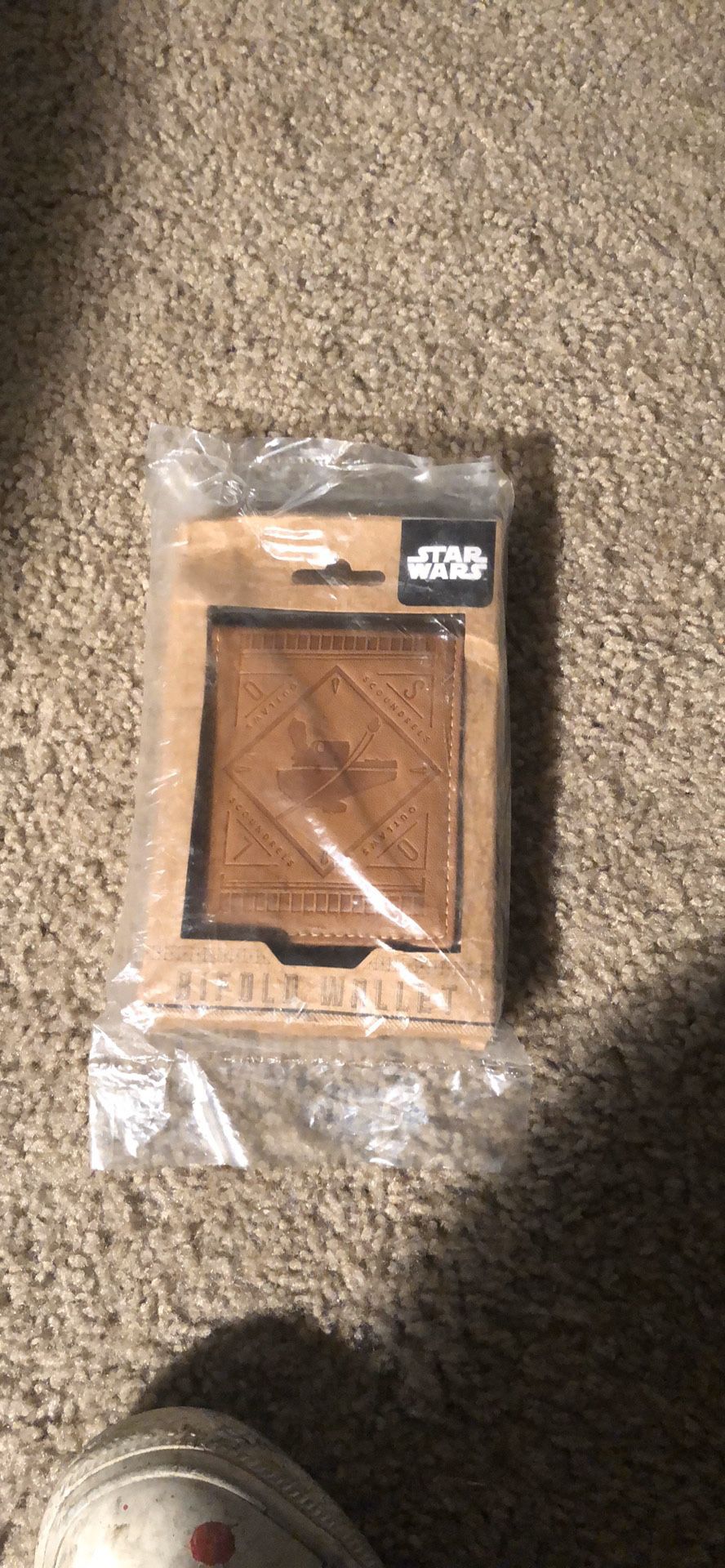 Star Wars brown leather bifold wallet sealed brand new gift box
