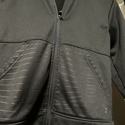 Boys Black Dry Fit Zip Up Hoodie