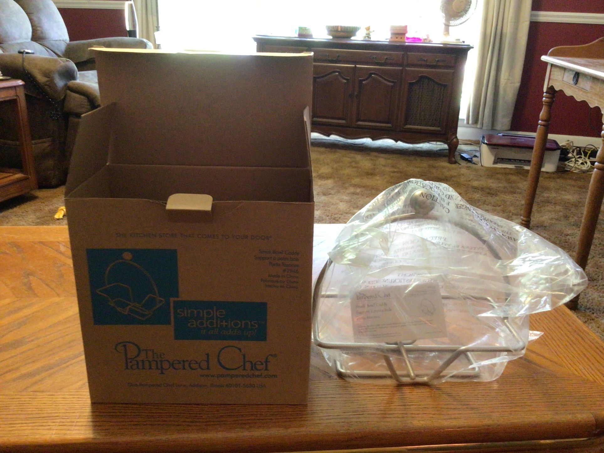 The Pampered Chef Simple Additions bowl holder new still in box