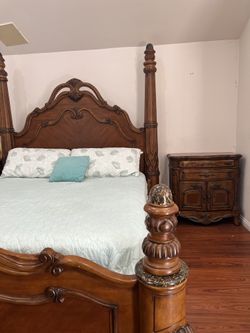 King Bed Frame And 2 Night Stands