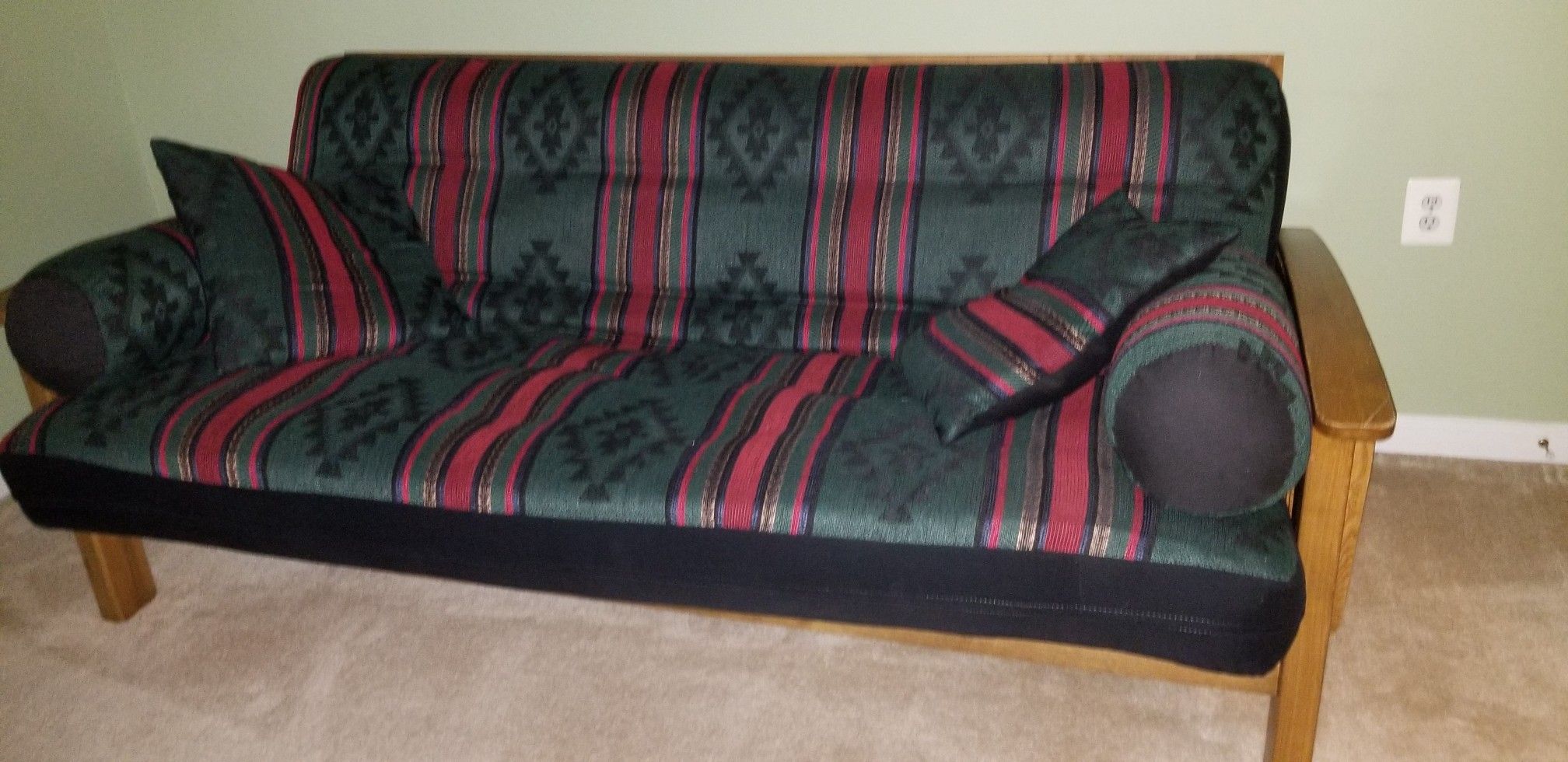 Oak Queen futon