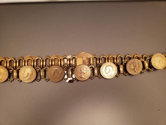 Gold Plated Coin Belt