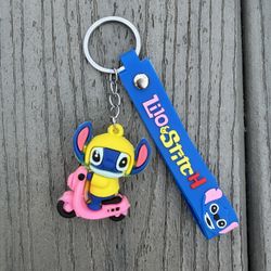 Lilo & Stitch Key Chain, Lilo & Stitch Bag Charm Blue 