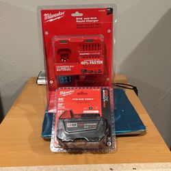 MILWAUKEE 5.0 BATTERY AND CHARGER  