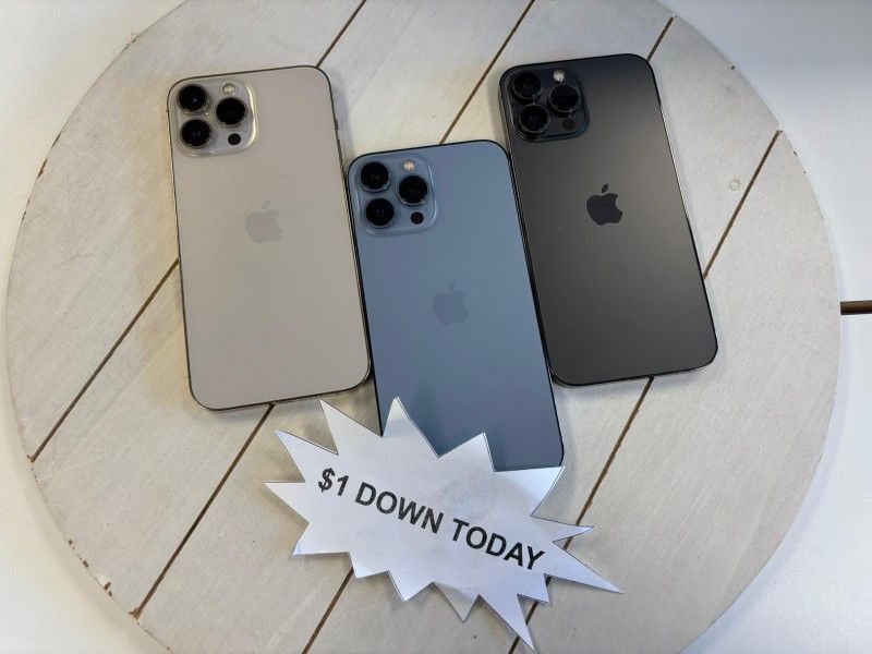 🔥 Unbeatable Prices! - iPhone 13 Pro Max 5G- Only $5 Down to Start!📱 Smartphone