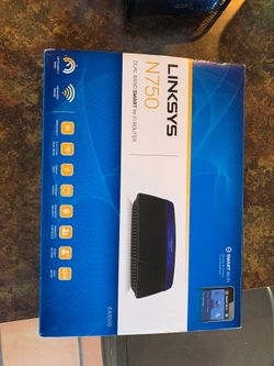 Linksys N750 Dual Band Smart WiFi Router Model No. EA3500