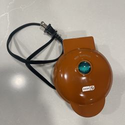 Mini Waffle Maker With Pumpkin Imprint