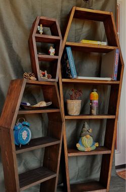Gothic Coffin Shelves