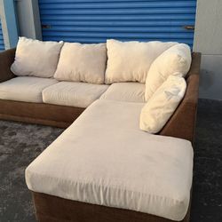 Beige Sectional(free Delivery)