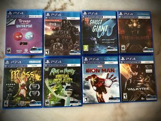 8 Ps4 Playstation PSVR Game Bundle