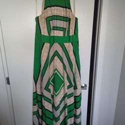 Eliza J - Women's Printed Square Neck Maxi Sundress - Size 18