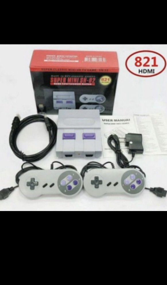 Mini Classic Console With HDMI Output- 821 Built-In Nintendo Games