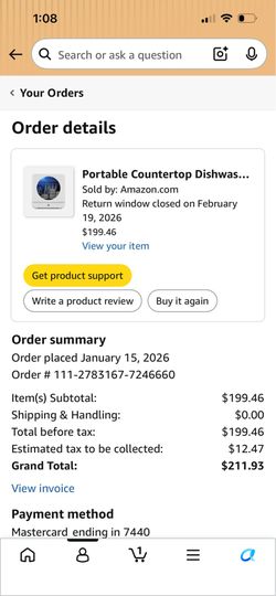 Portable dishwasher