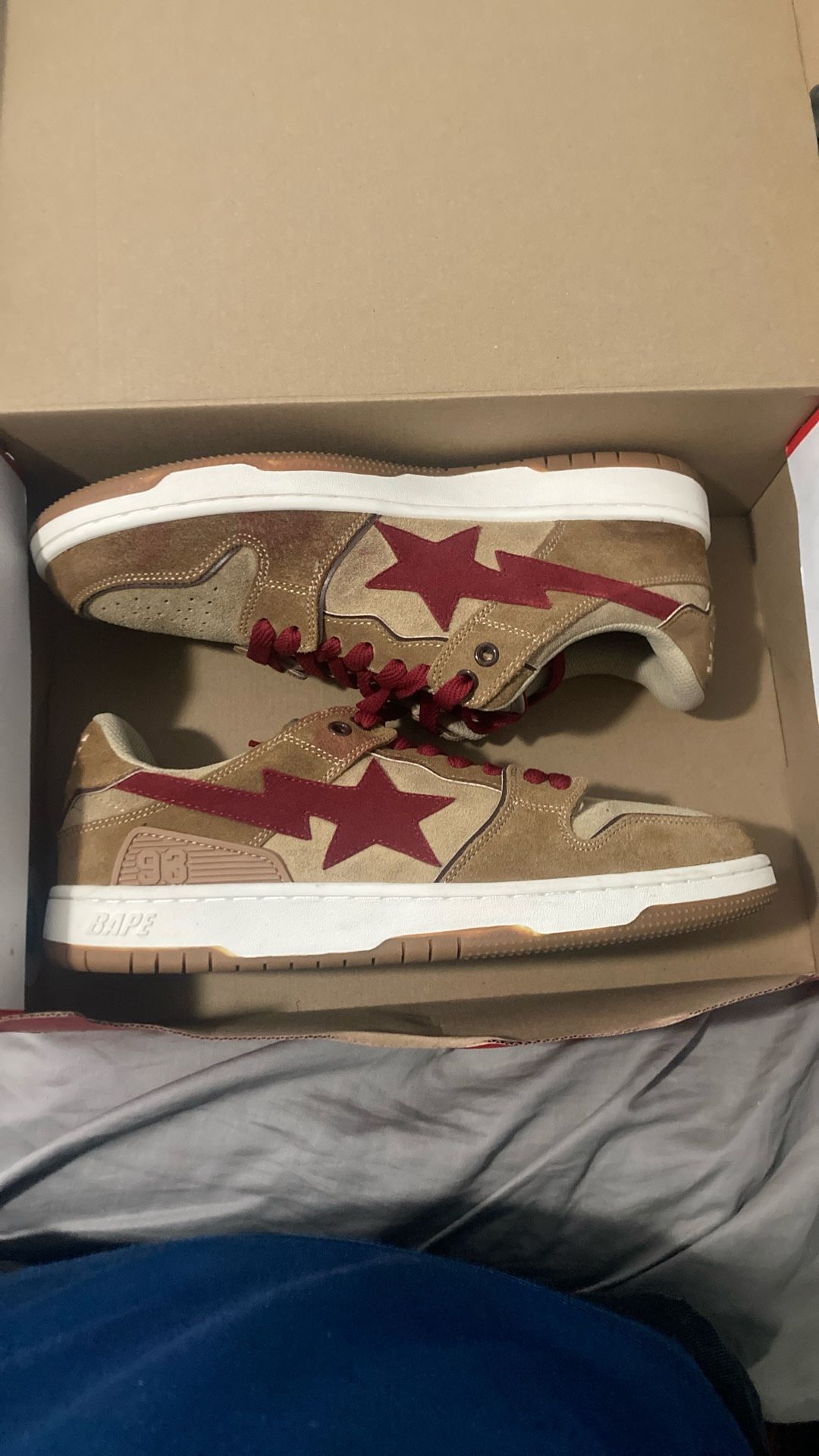 Bape Shoes Wheat Red