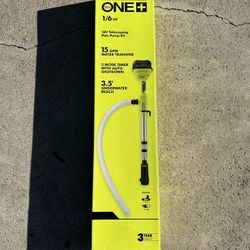 RYOBI ONE+ 18V Cordless 1/6 HP Telescoping Pole Pump with 2.0 Ah Battery Kit
