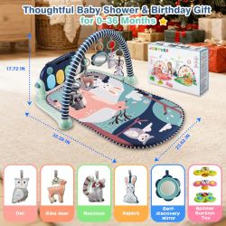 Brand New Baby Play Mat, Tummy Time Mat with Piano Music and Lights, Baby
