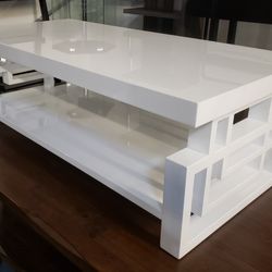 Lattice White Coffee Table 