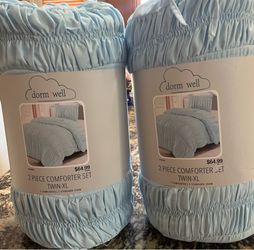 2 Baby Blue Dormwell Comforter Sets Twin XL