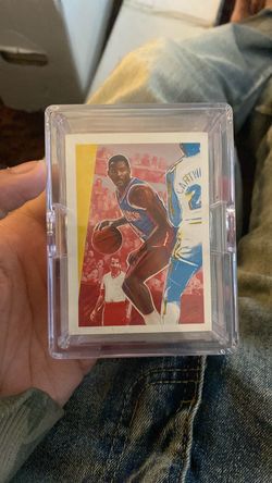Vintage NBA Basketball Trading Cards in Case
