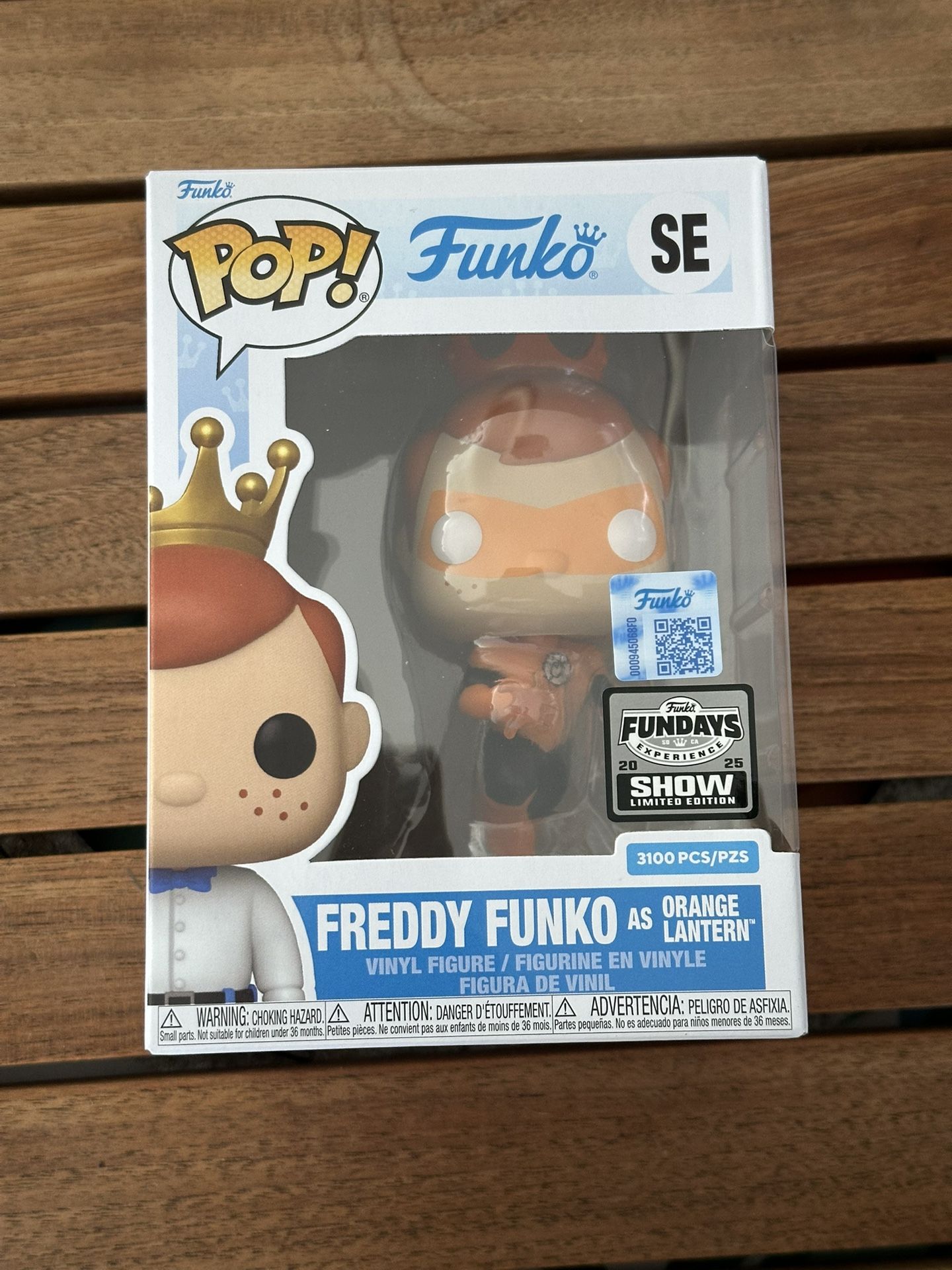 Funko Fundays 2025 Freddy Funko as Orange Lantern 3100 pcs. with Protector