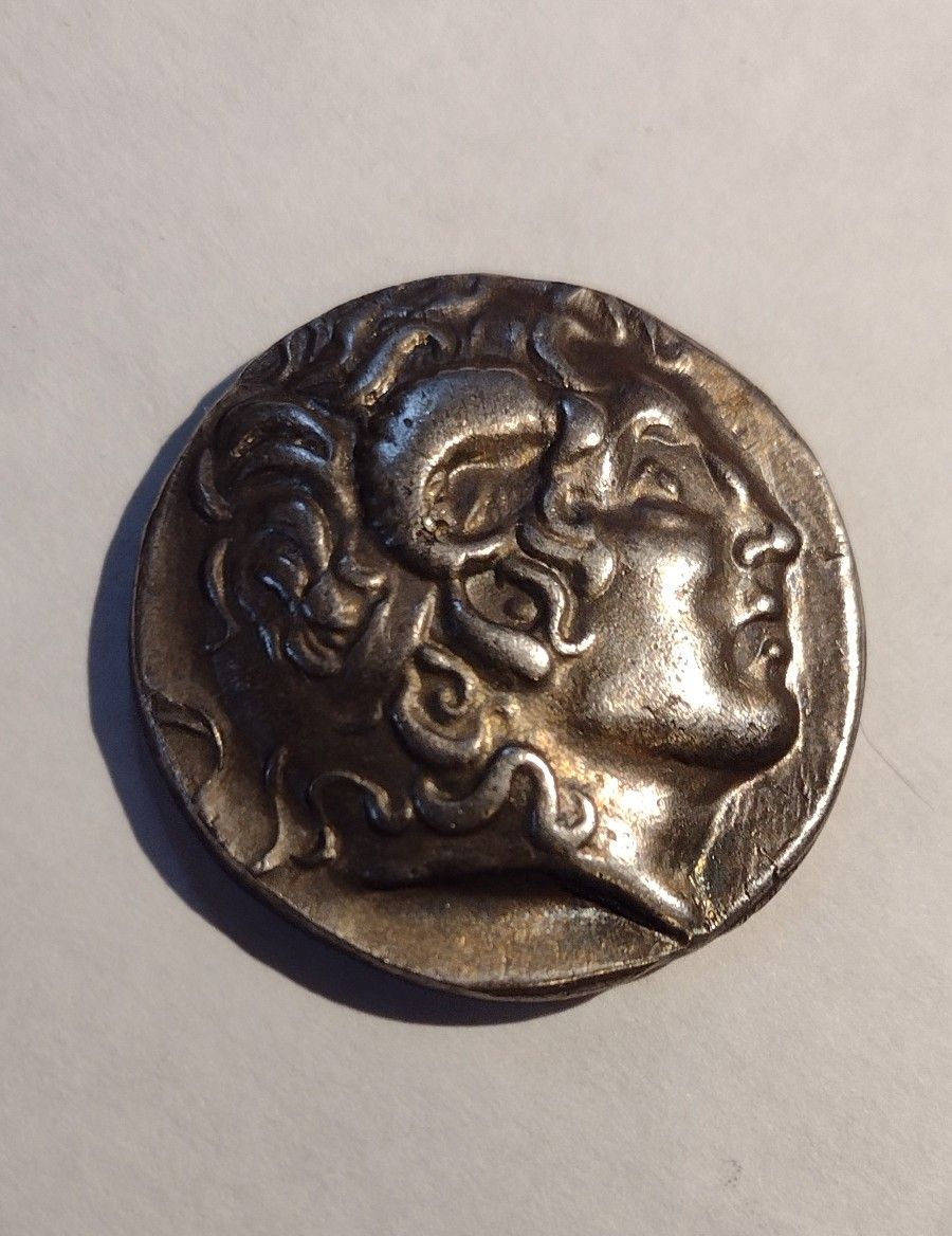GREAT OLD ART NOVELTY (323 290 BC) ANCIENT GREECE ALEXANDER THE GREAT.**29.3MM 17GR.**