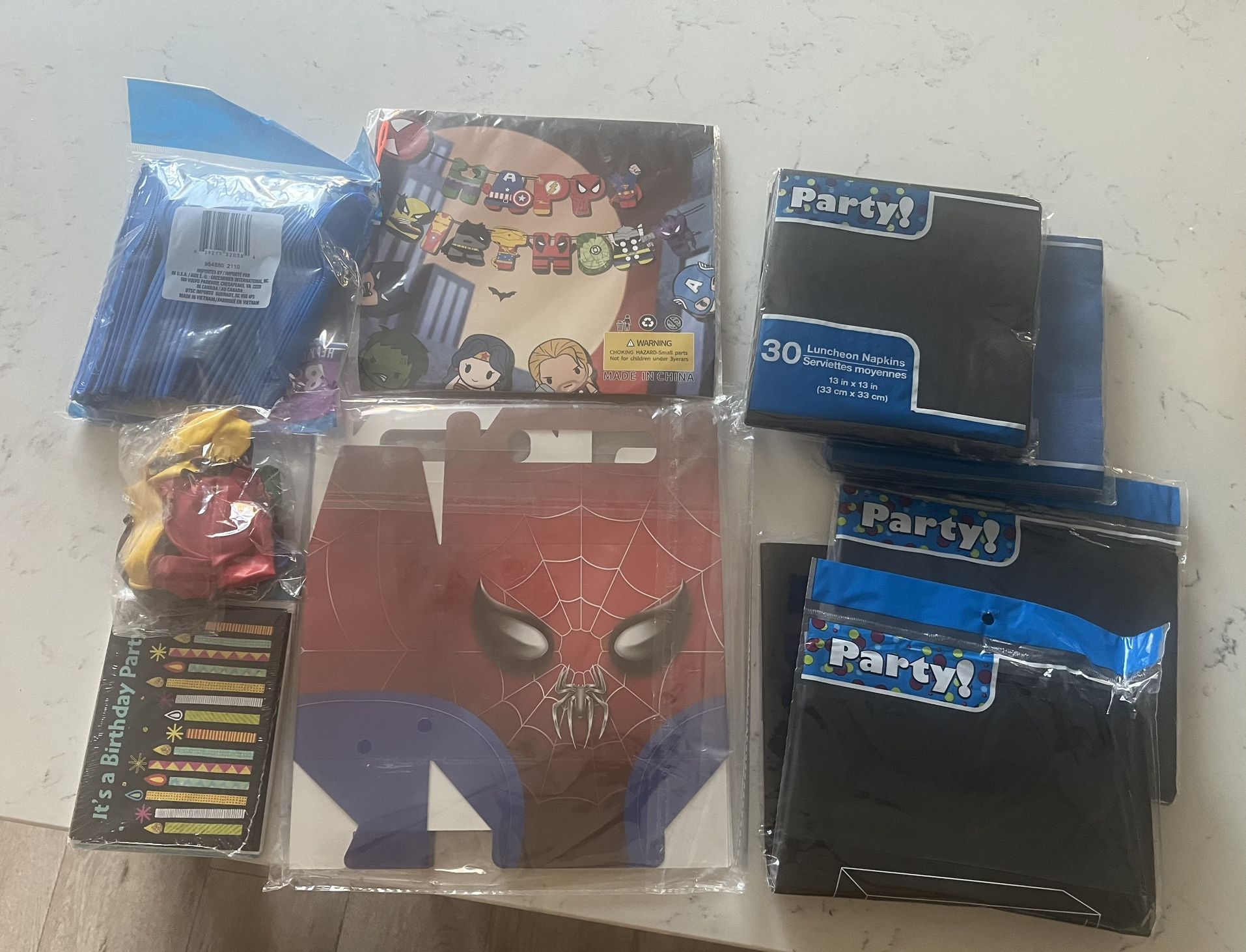 Spider-Man/ Superhero Birthday Supplies