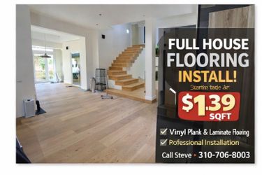 Waterproof flooring $1.39 limited time offer call now