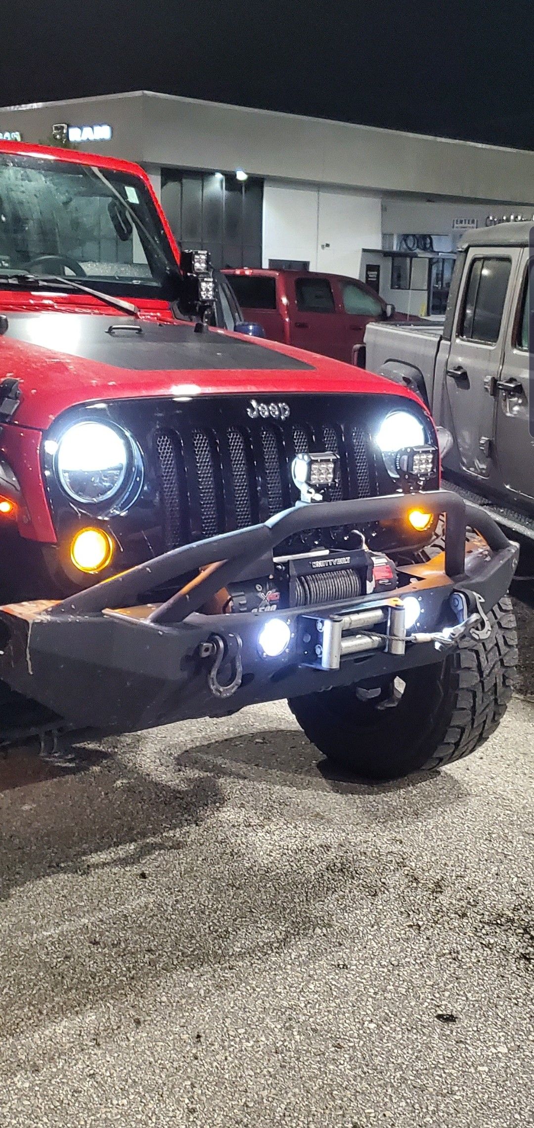 Jeep JK DV8 winch bumper