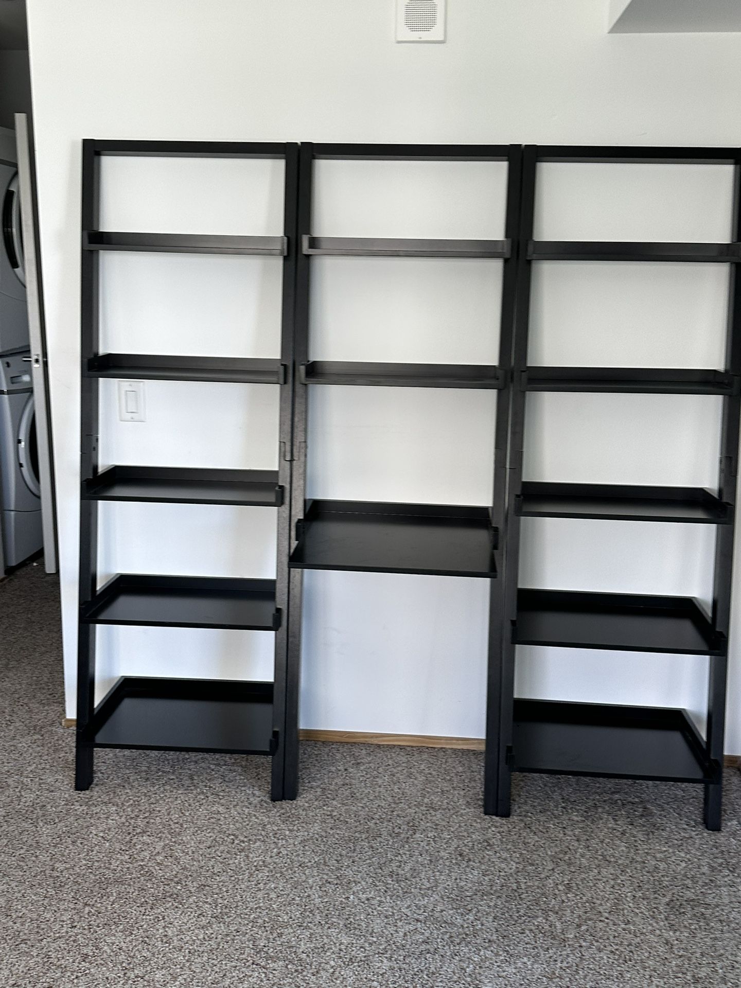 Leaning Desk And Bookcase Set