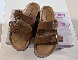 Tan Sandals Size 7 NEW IN BOX, Sandalias Para Mujer Nuevas Talla 7