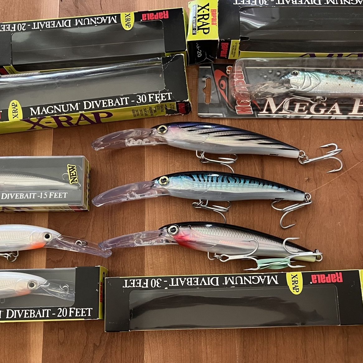 deep south fishing lures Down Line Cutterz Zuri 3D Magnum Floating Deep Diver trolling lure dives depths of 20 to 25 feet known for its wide wobble action Down South Lures Southern Shad