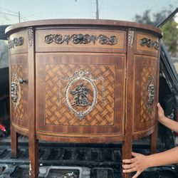 Antique 20th Century Marquetry Cabinet