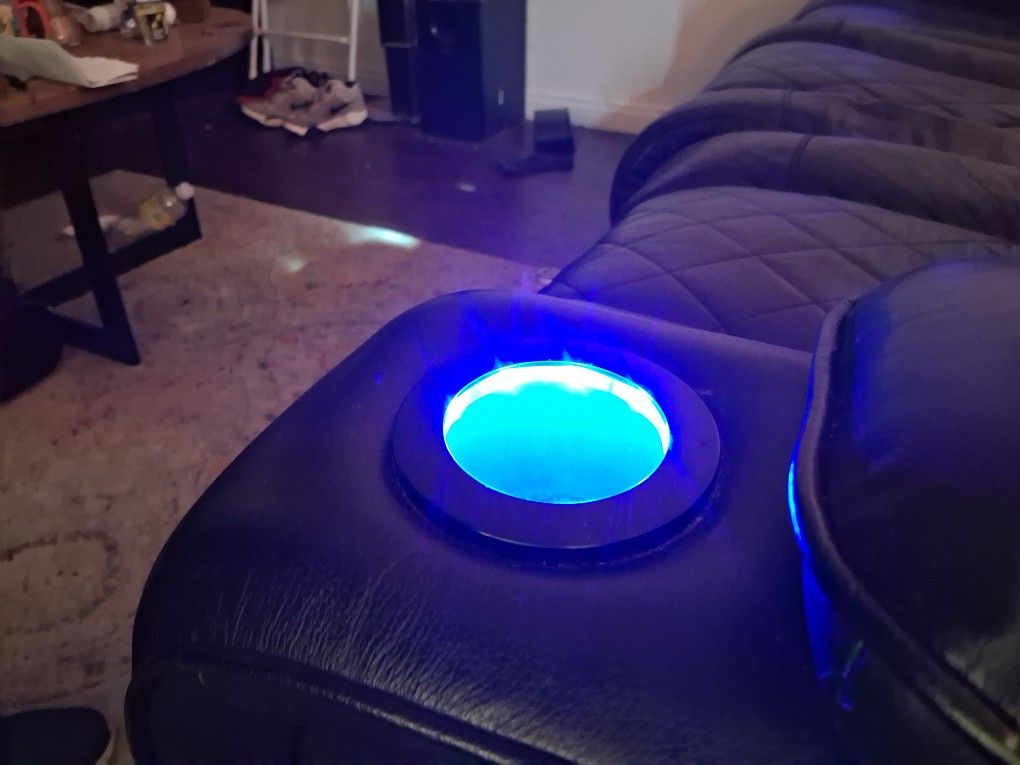 Two Couch Recliners All In One Lights Up And Reclines In Good Condition Everything Works