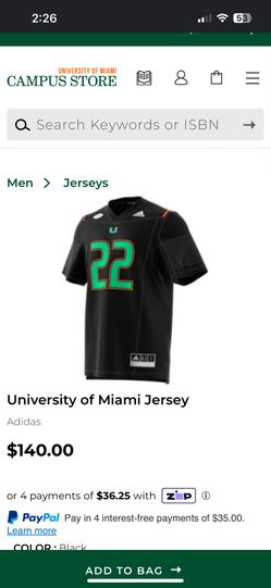 Miami Hurricanes “Miami Nights” Jersey
