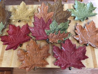 AUTUMN / FALL TOP QUALITY BEAUTIFUL BOWL , PLATTER AND TRAYS SET