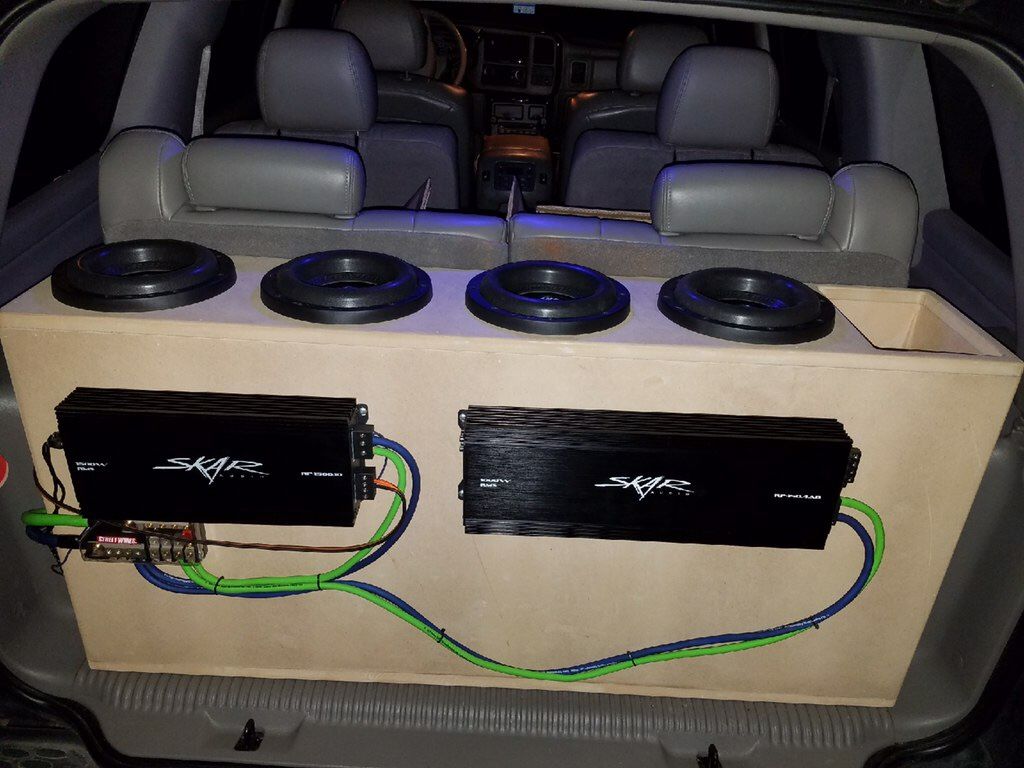 Tahoe 3rd row hotsell seat sub box
