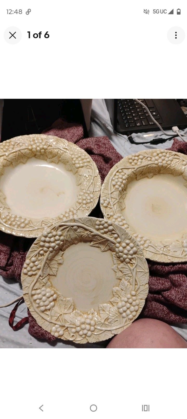 Horchow Decorated Dinner Plates