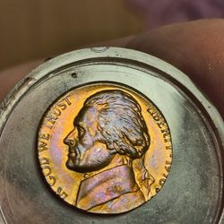 Rare penny planchet struck error nickel coin