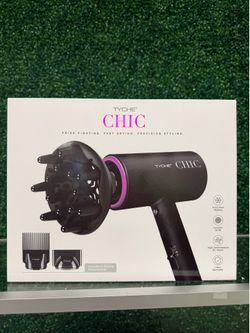 Brand New Tyche CHIC Hair Dryer with Styling Attachments