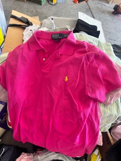 Pink polo shirt