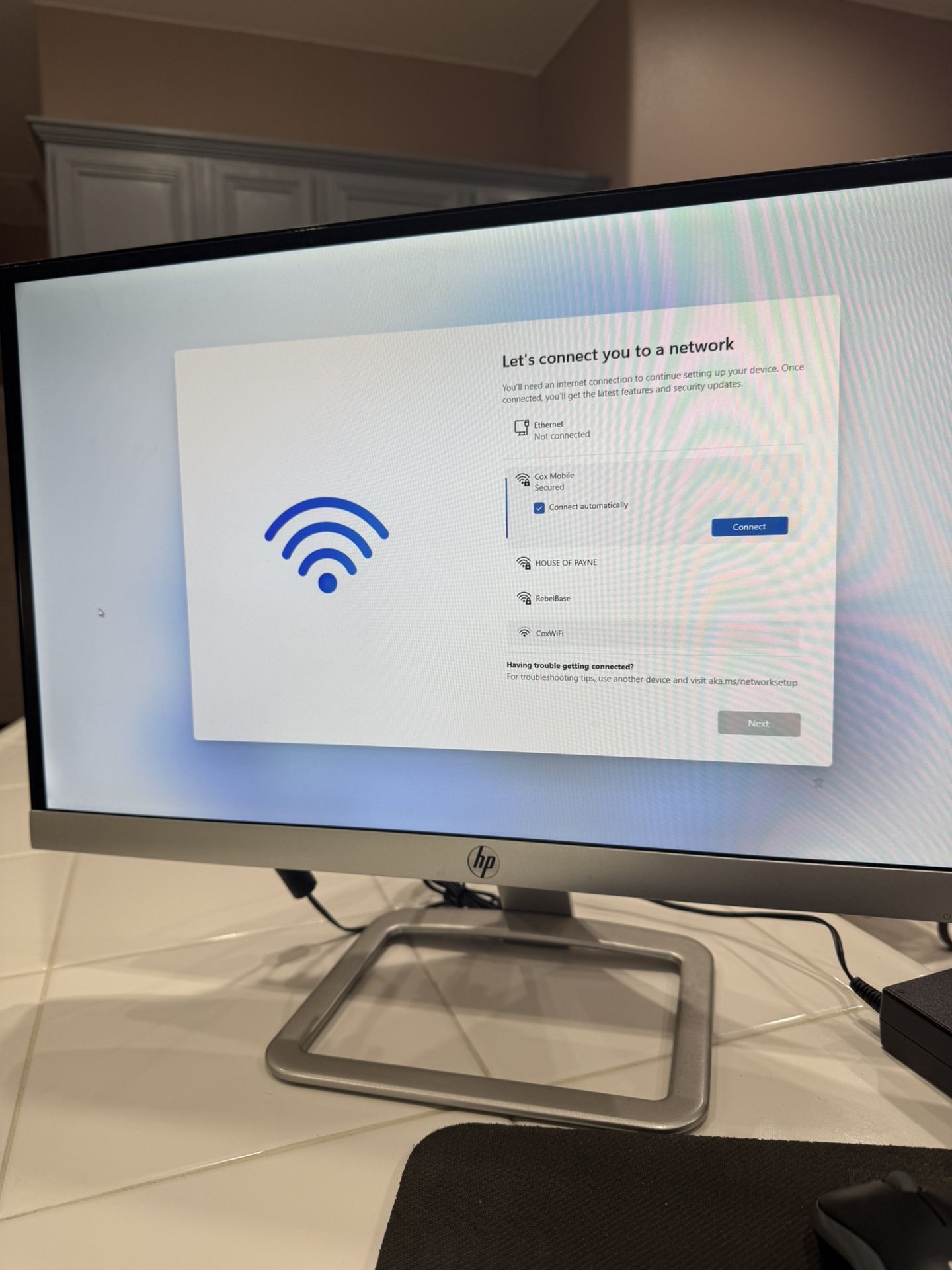 Dell Aspire Computer, Monitor, With Wireless Keyboard And Mouse