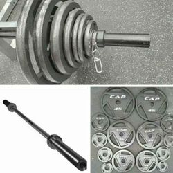 300lbs Weight Set and Olympic Bar