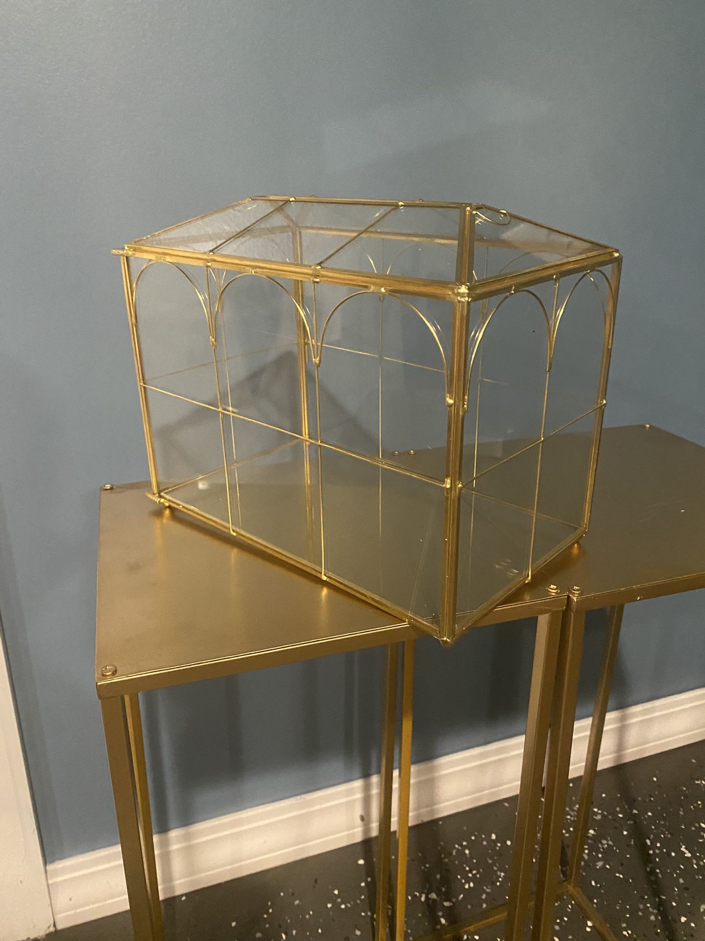 Glass Card Box For Wedding or Keepsakes