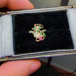 Nice 👍 !! Solid 14k Gold + Ruby Pendant !