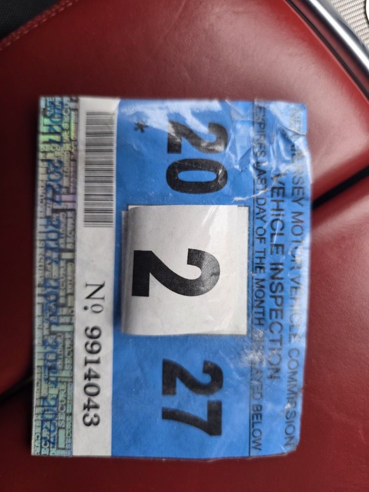 New Jersey Inspection Sticker 