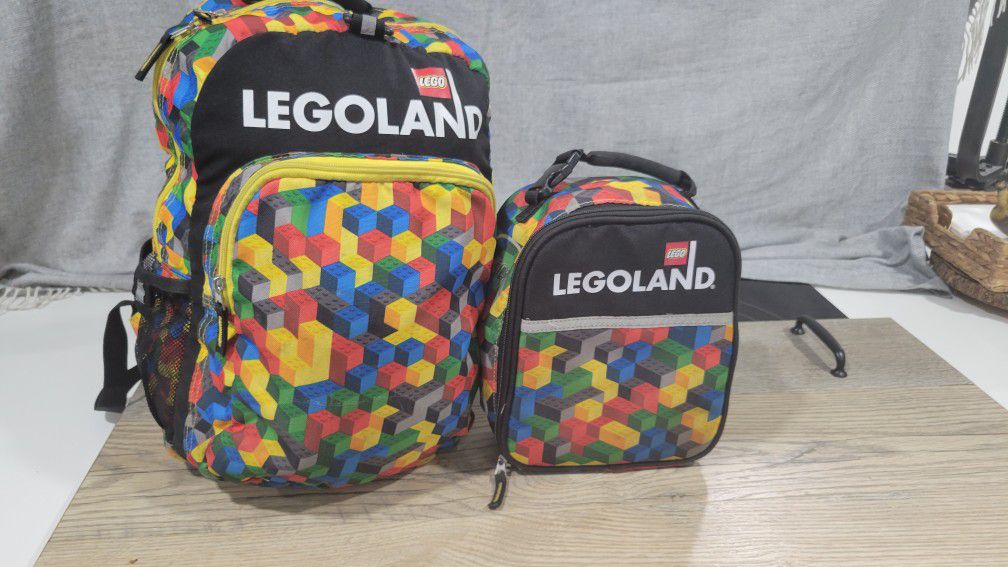 Original Legoland Backpack And Lunch Box 
