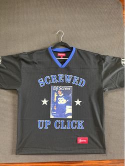 Supreme DJ Screw Black football jersey L