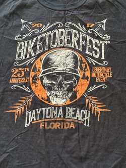 Bikestober fest biker skull shirt